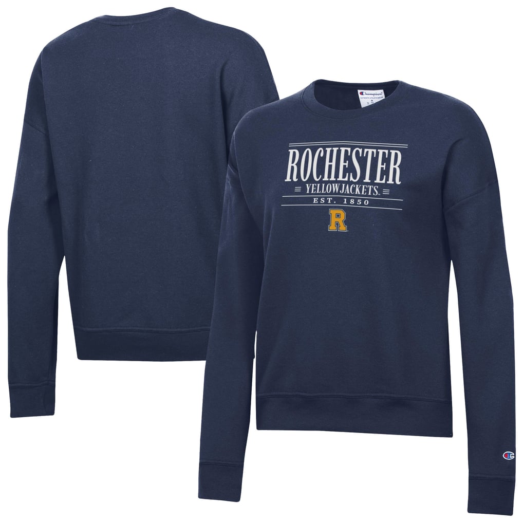  Rochester Yellow Jackets Champion Women's Powerblend Pullover Sweatshirt - Navy
